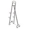 Large 50 Inch Tall Wrought Iron Display Easel Metal Art Stand